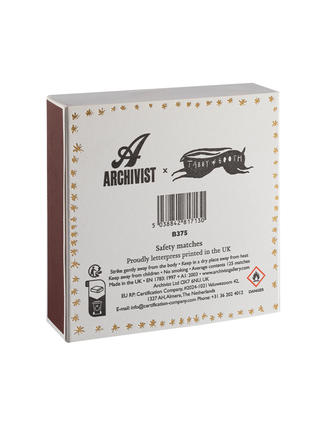 Luksusowe zapałki w ozdobnym pudełku SUN RAY