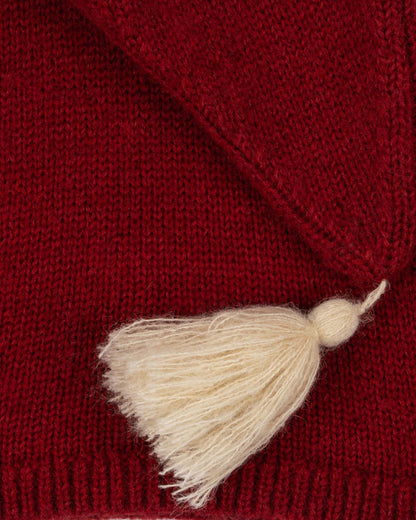 Czapka Christmas knit hat RED DAHLIA