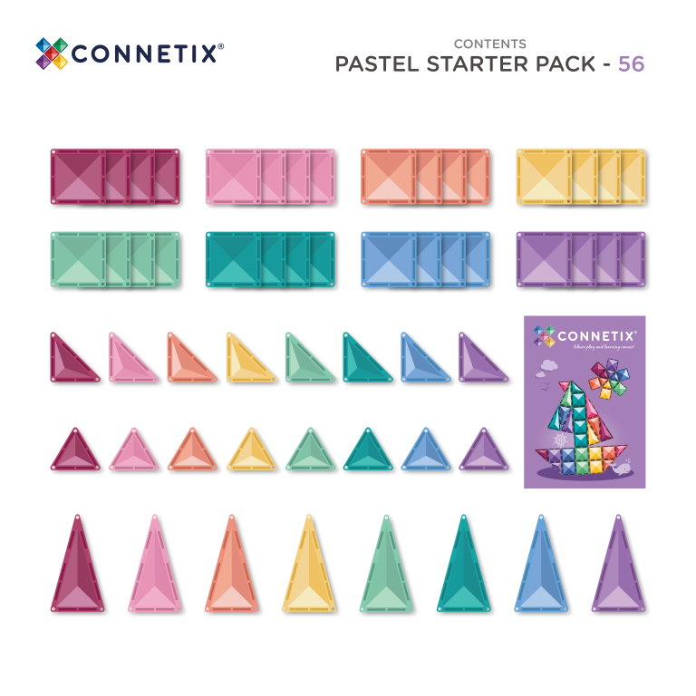 Magnetické pastelové startovací bloky 64 PC