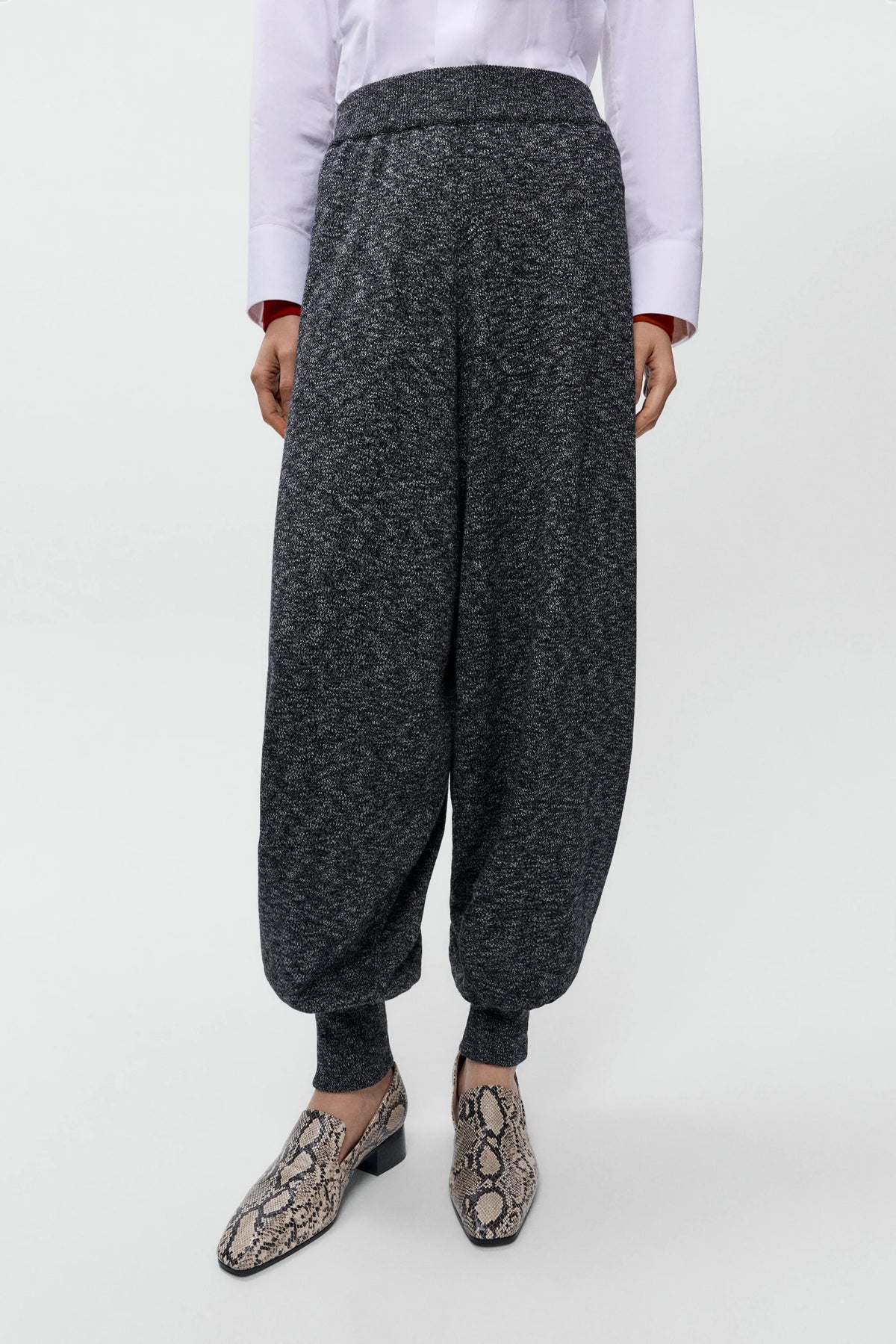 Cotton Flecked Pants