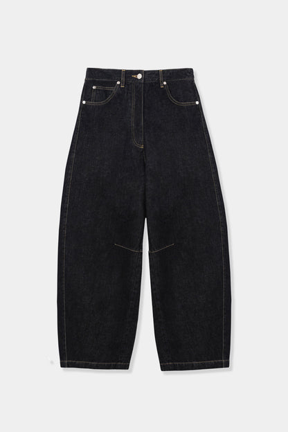 Curved Baggy Jeans BLACK