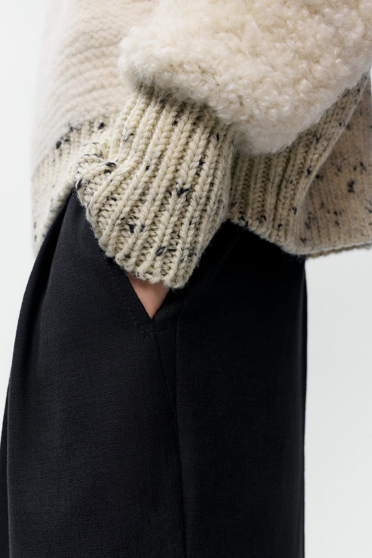 Marled Zip-Cardigan