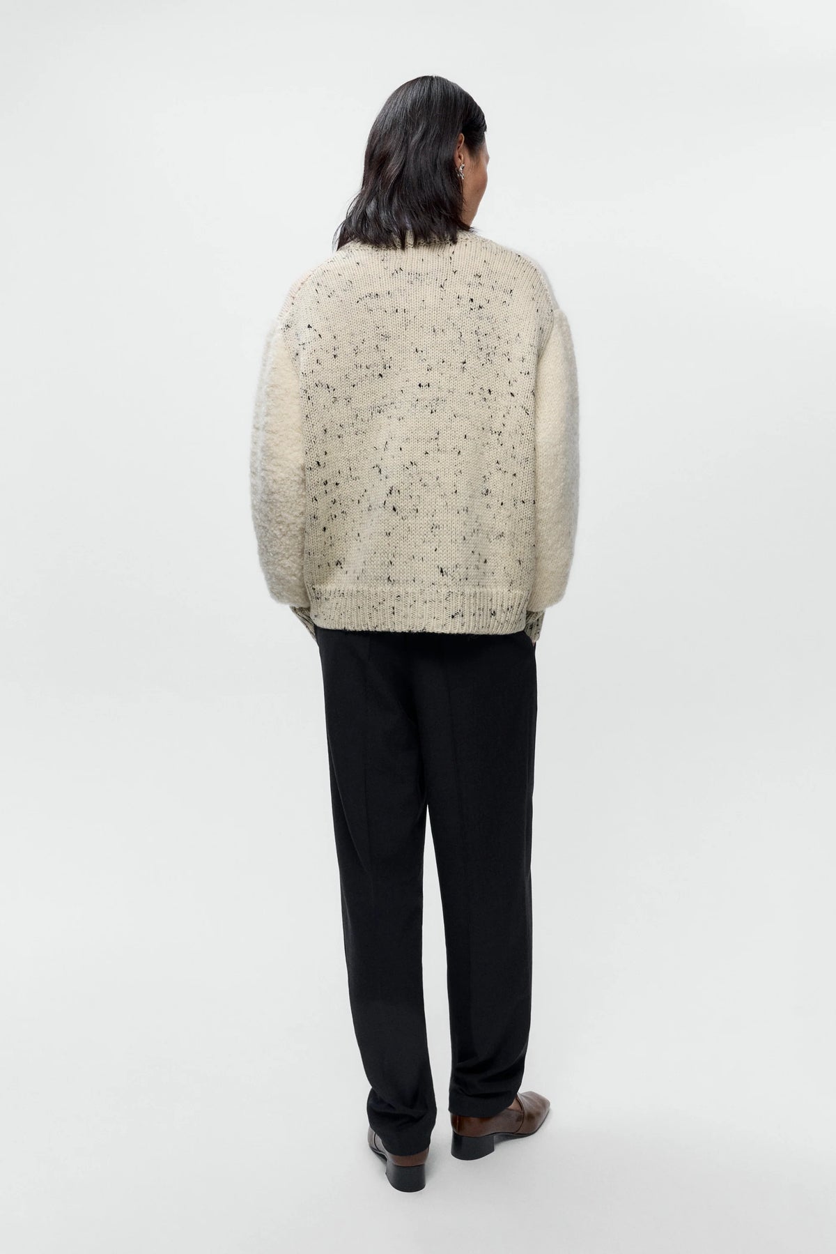 Marled Zip-Cardigan