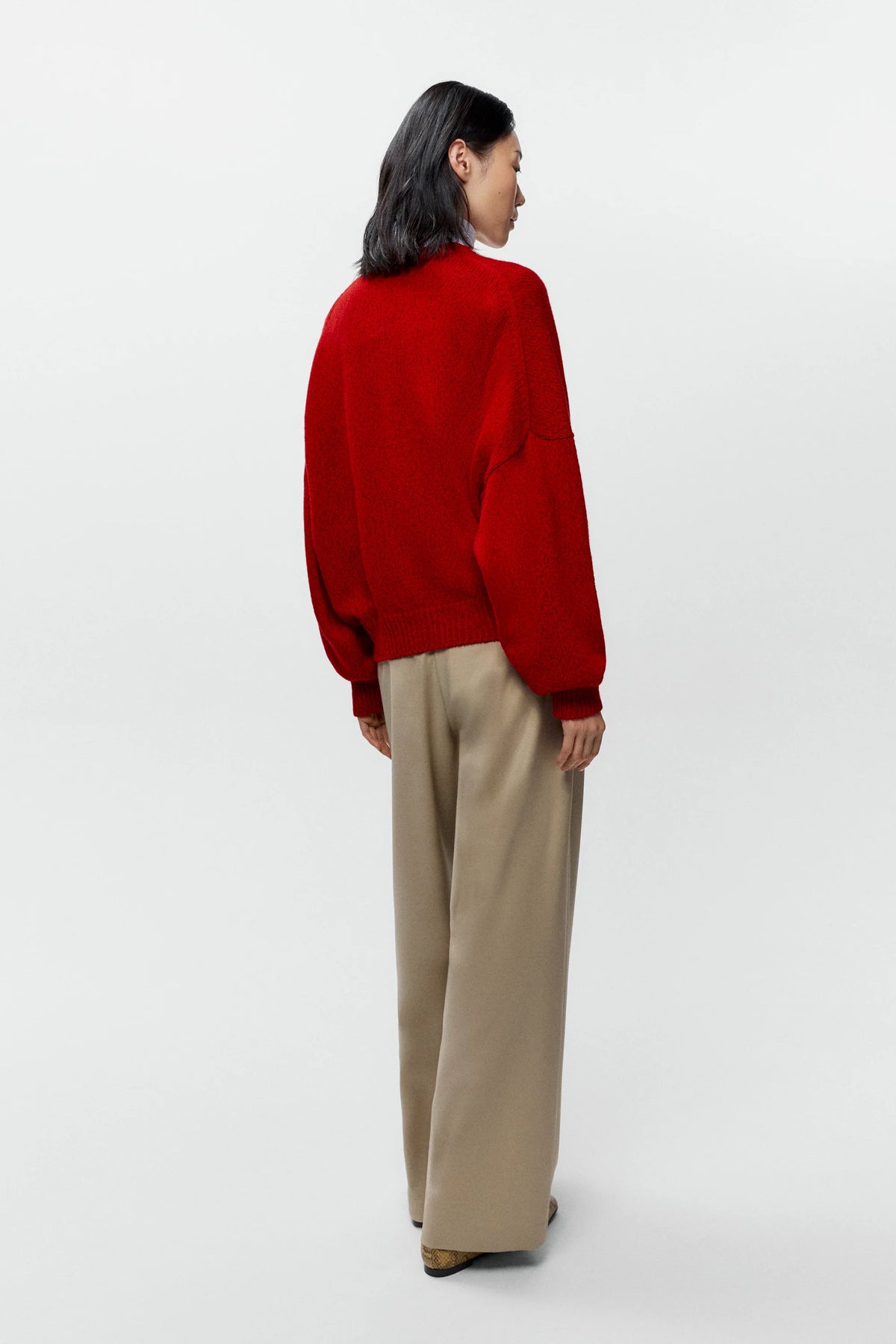 Merino &amp; Cashmere Sweater RED