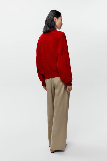 Merino &amp; Cashmere Sweater RED