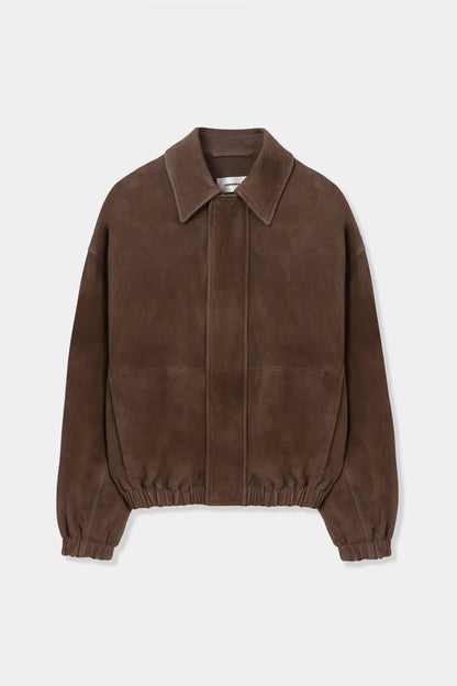 Nobuck Bomber Jacket DEEP TAUPE