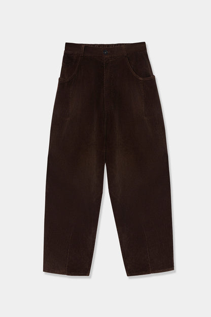 Corduroy Baggy Pants BROWN