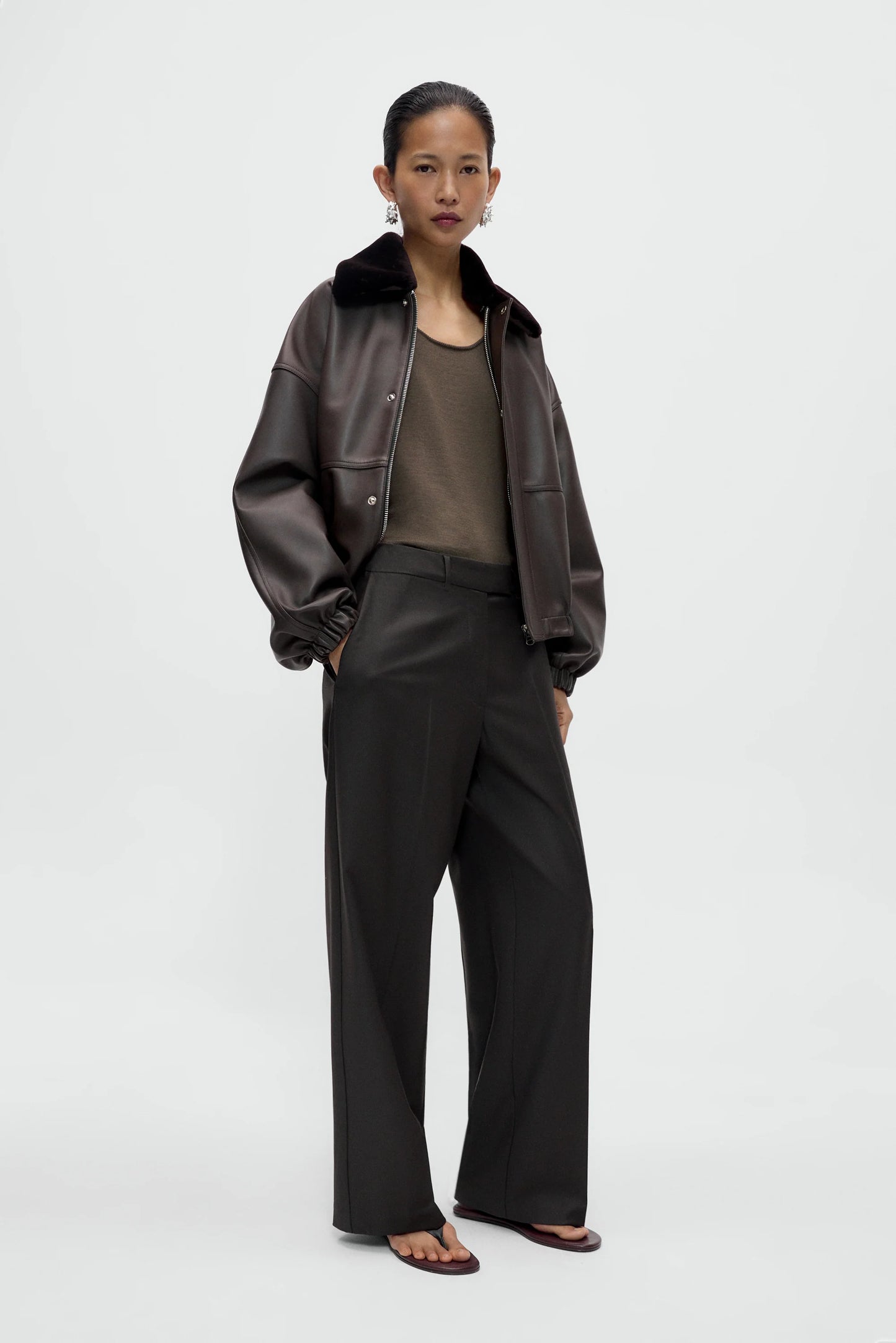Low Rise Virgin Wool Pants