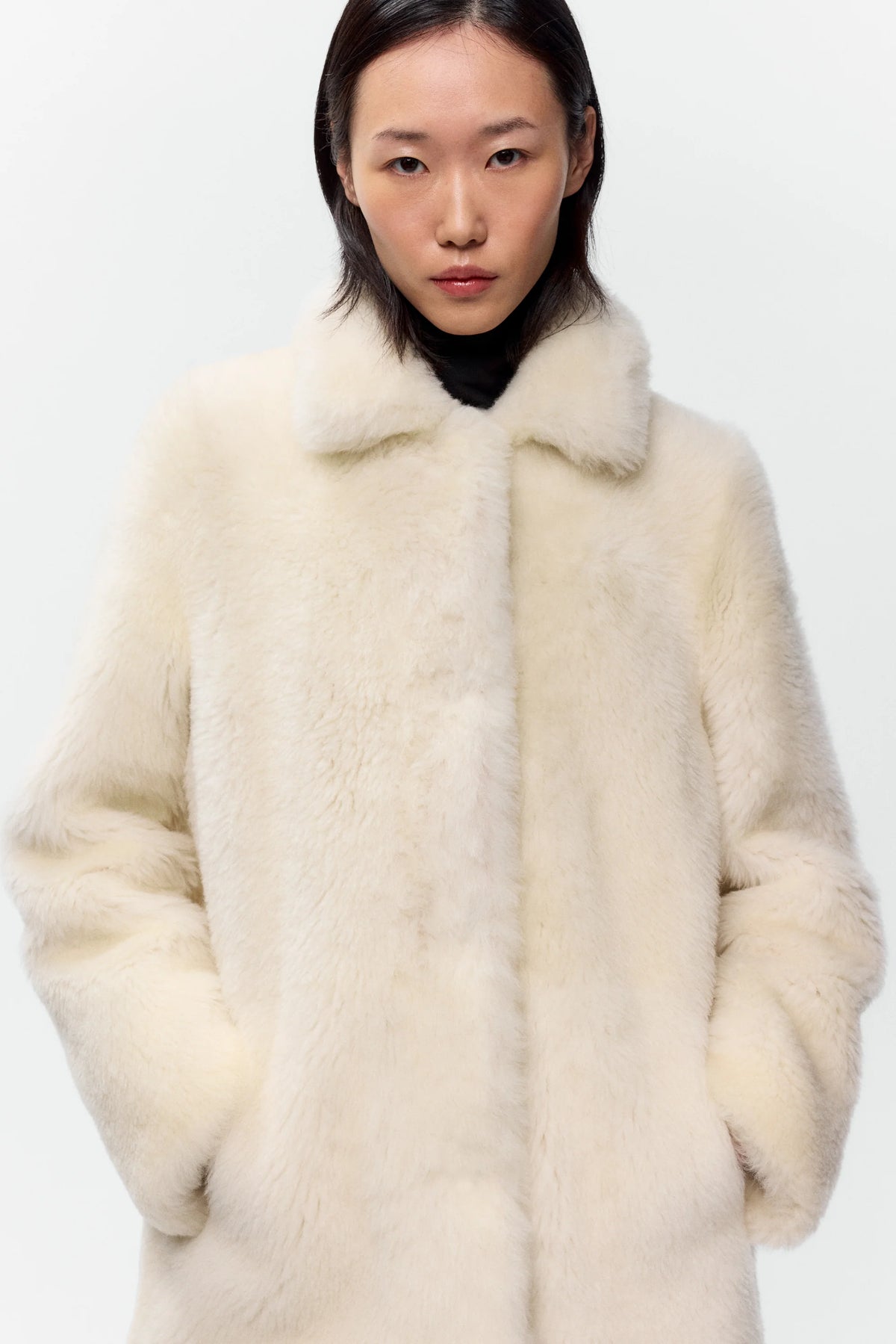 Shearling Coat WHITE