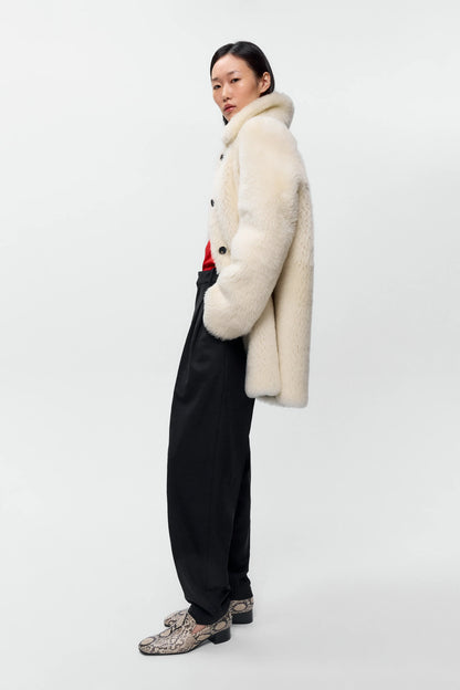 Shearling Coat WHITE