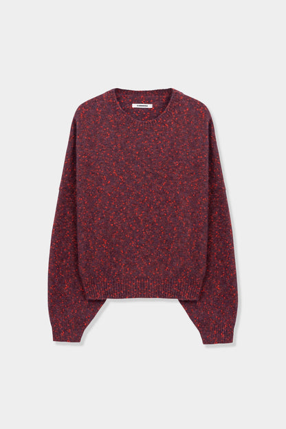 Speckled Crewneck Sweater BEAUJOLAIS