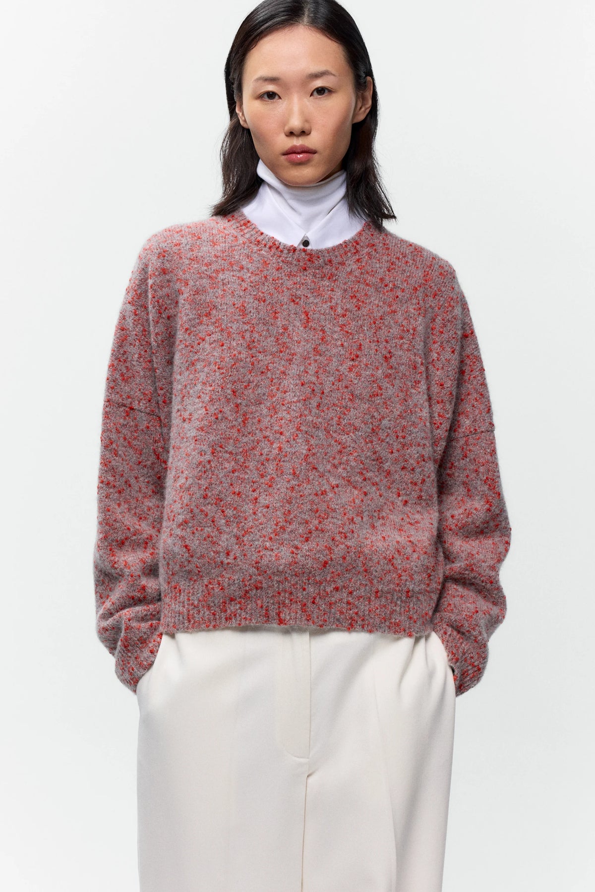 Speckled Crewneck Sweater