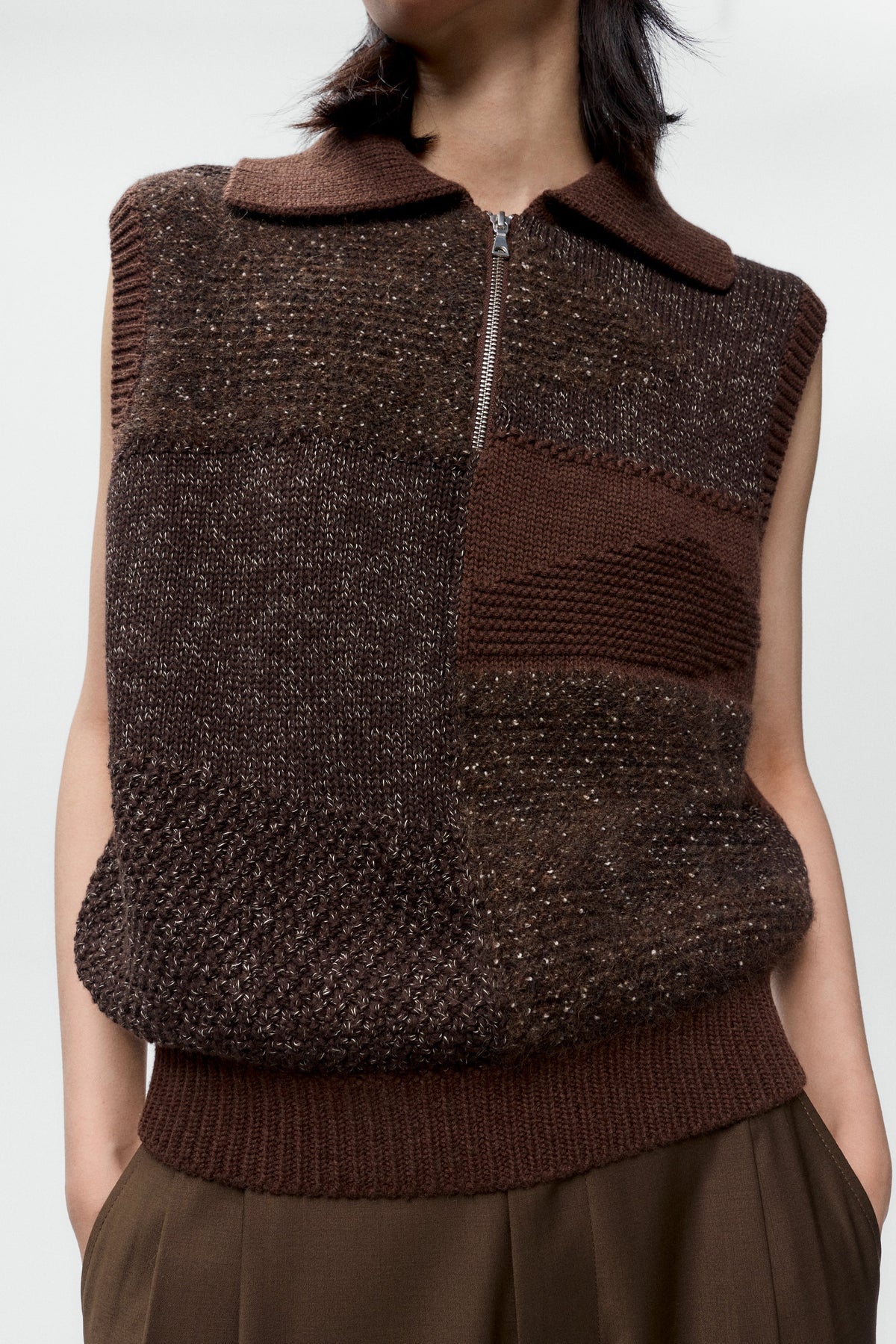 Speckled Waistcoat CHOCOLATE