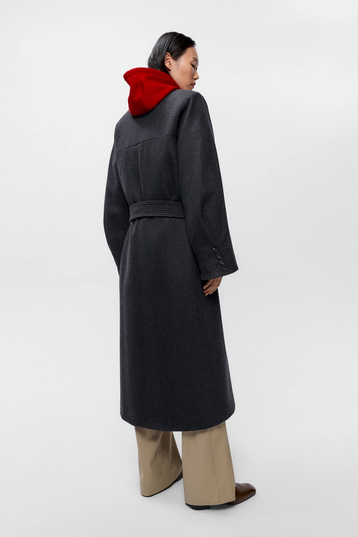 Virgin Wool Long Coat