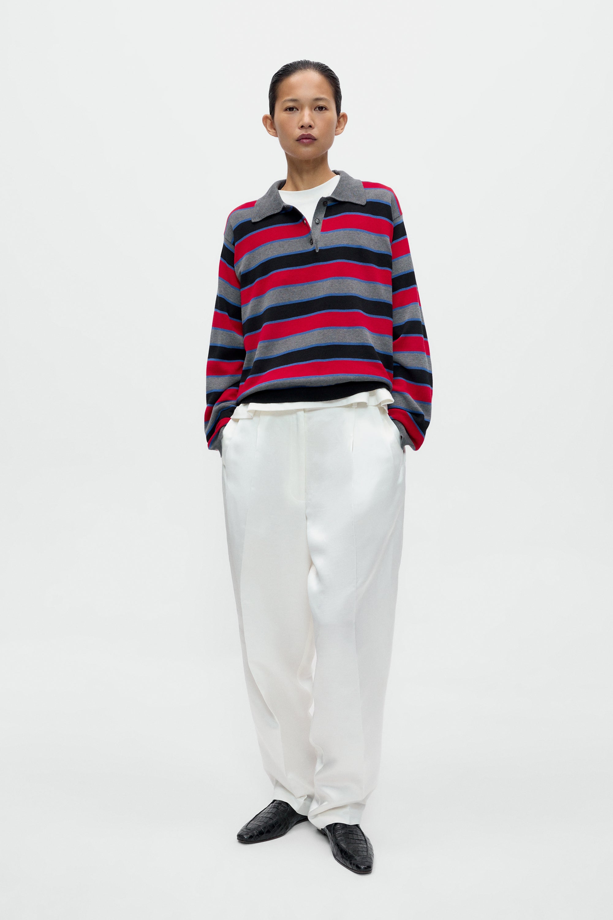 Organic Cotton Long-Sleeve Polo