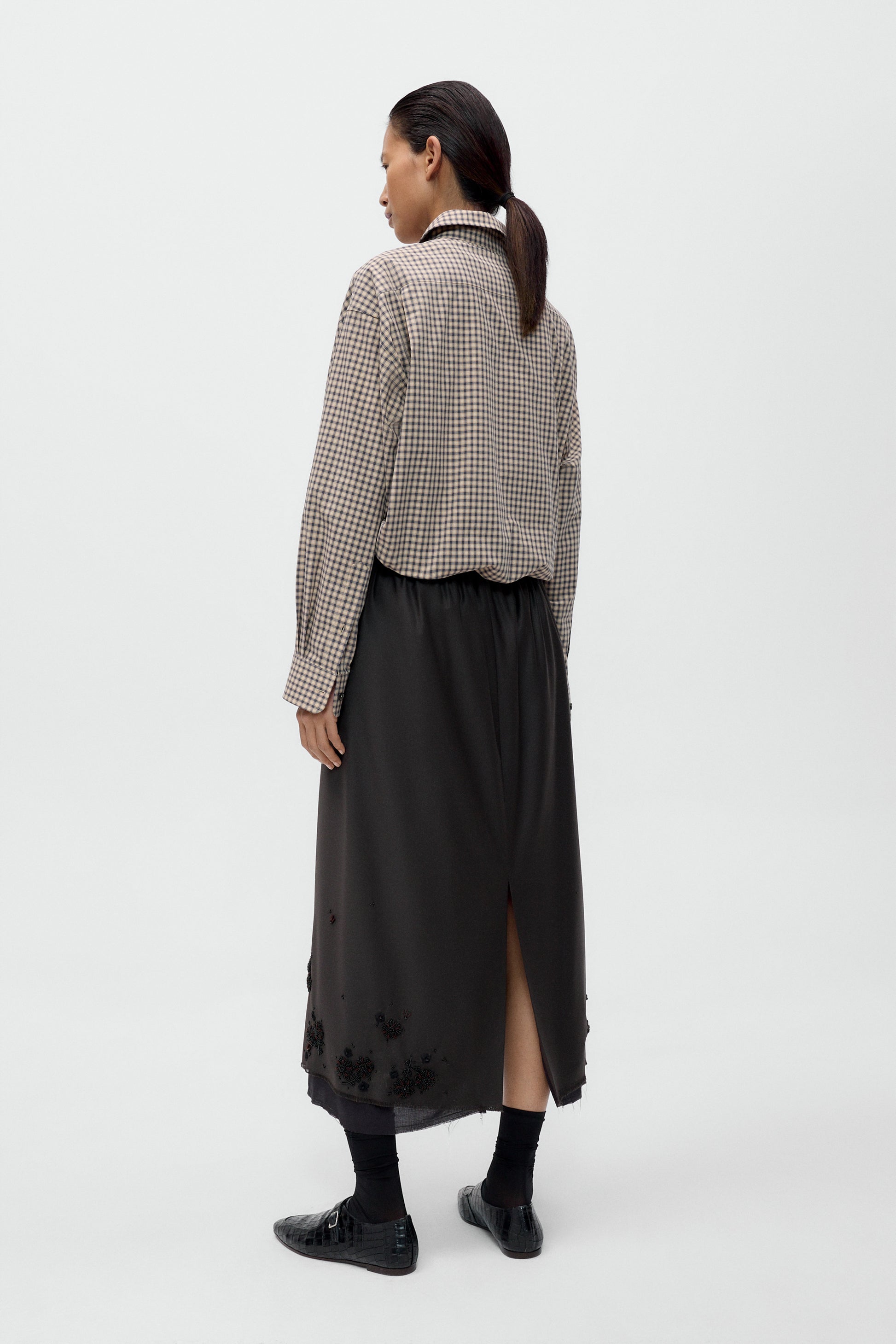 TAILORED EMBELLISHED SKIRT