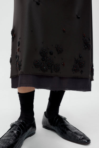 TAILORED EMBELLISHED SKIRT