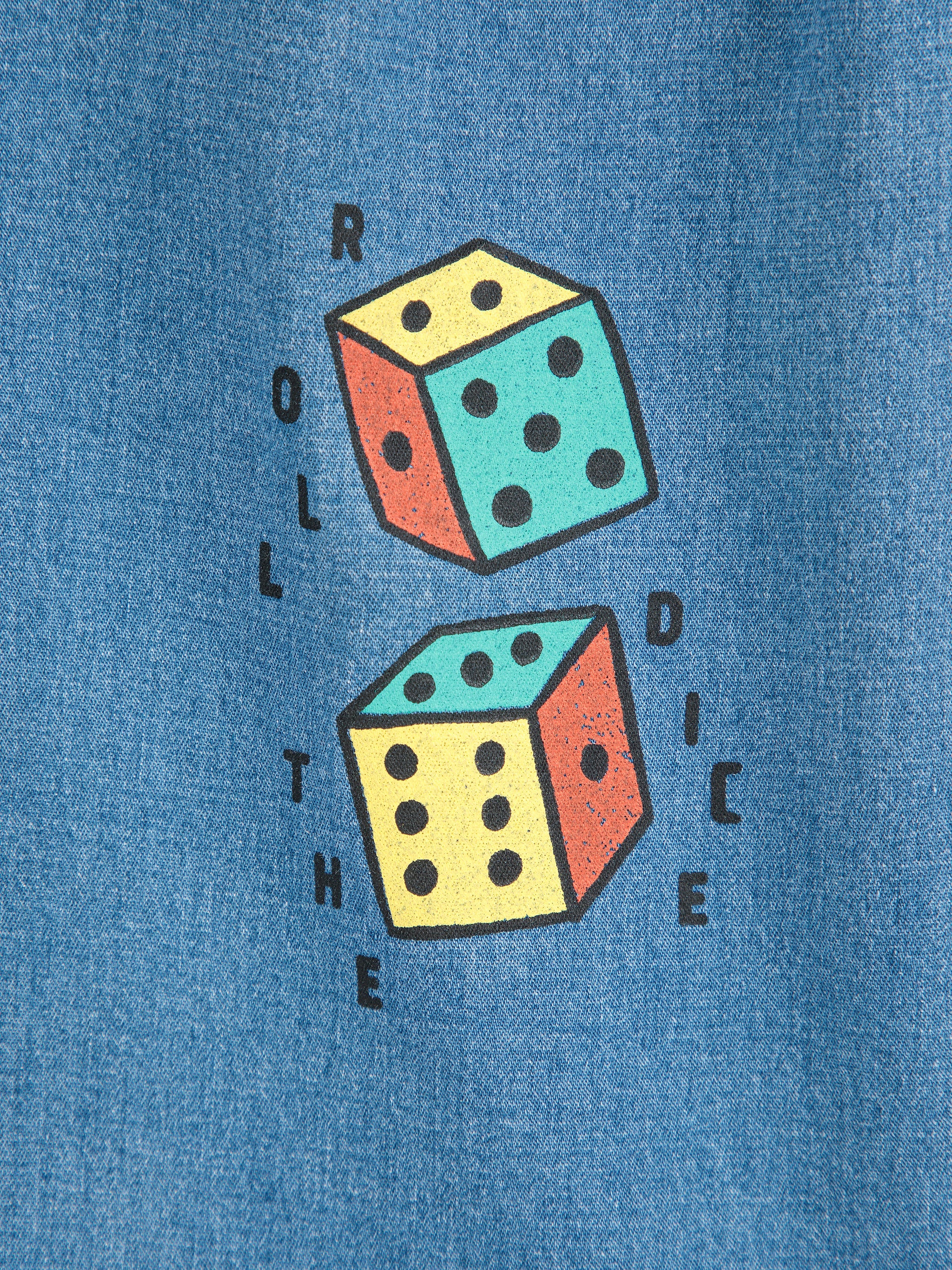 Roll The Dice light denim pants Baby Bobo Choses BÉBÉ Concept 