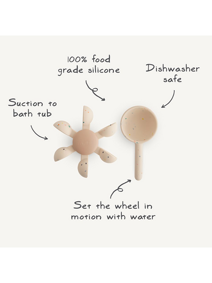 Spinner kąpielowy z przyssawką Water Wheel Mushie BÉBÉ Concept 