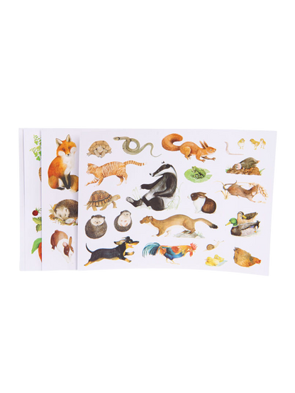 Zestaw arkuszy z naklejkami Nature Moulin Roty BÉBÉ Concept 