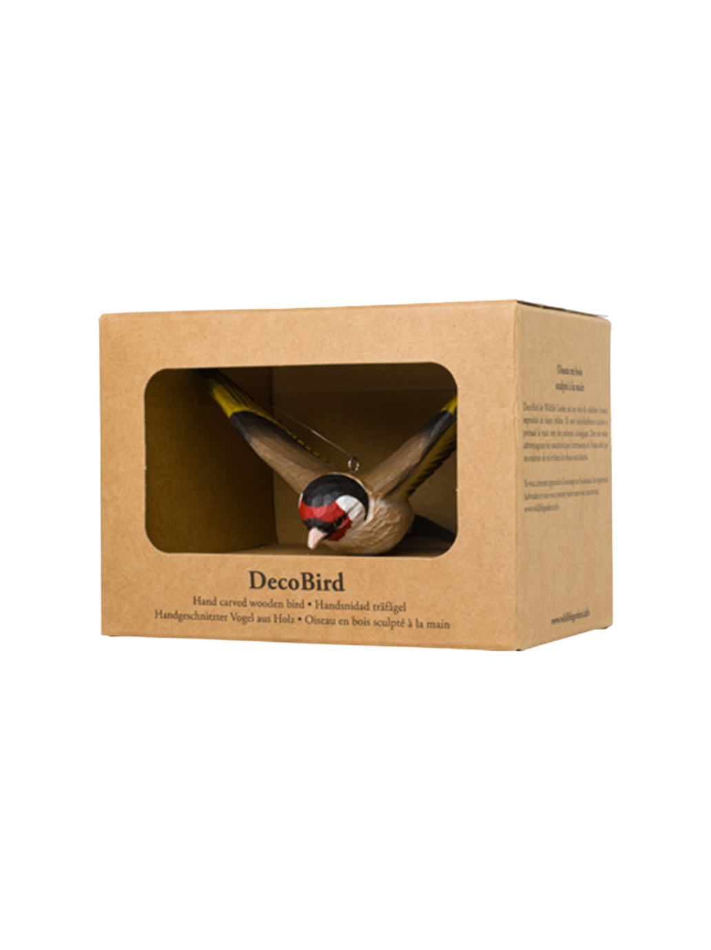 Drewniana dekoracyjna zawieszka Szczygieł Wildlife Garden BÉBÉ Concept 