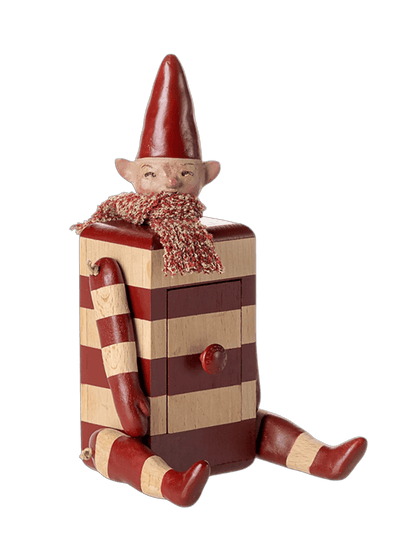 Świąteczny Elf z sekretną szufladką Maileg BÉBÉ Concept 