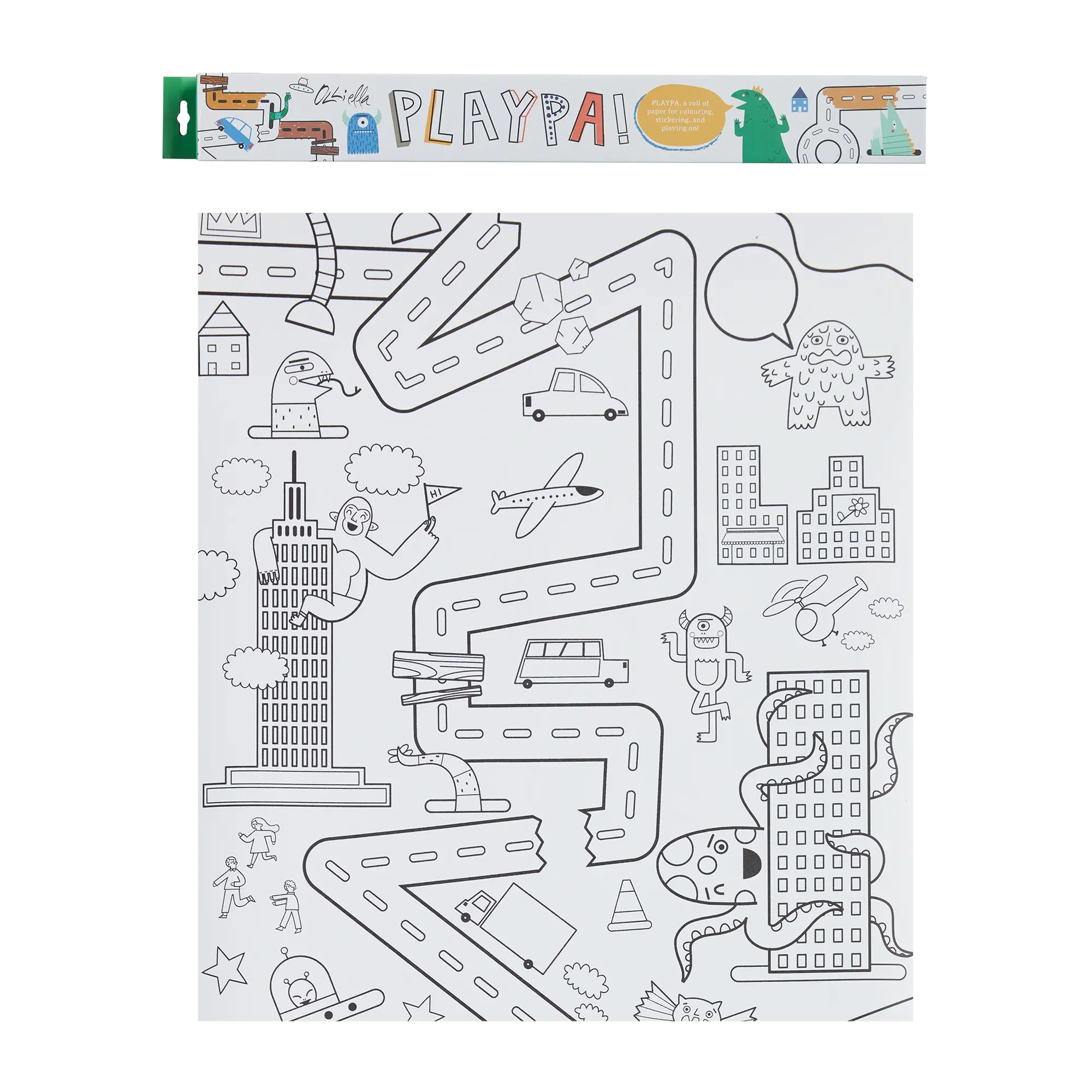 kolorowanka na rolce Playpa Olli Ella BÉBÉ Concept