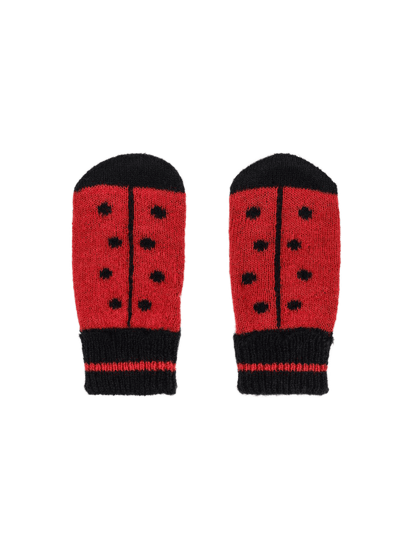 Rękawiczki merino Ladybug mittens Konges Slojd BÉBÉ Concept 