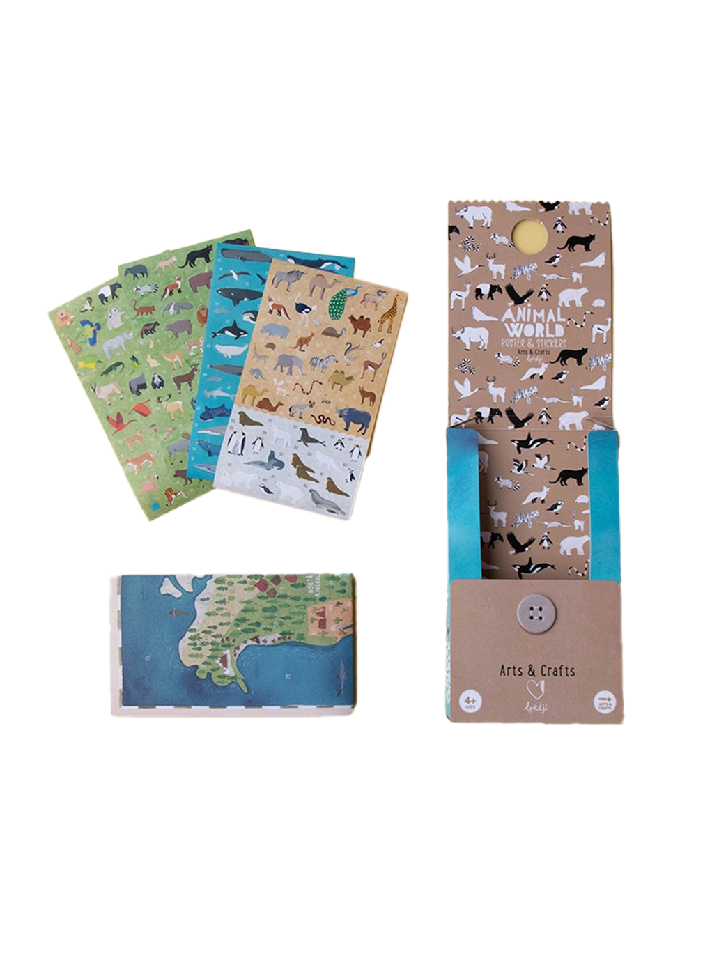 Kreatywne naklejki Zwierzęta Świata Londji BÉBÉ Concept 