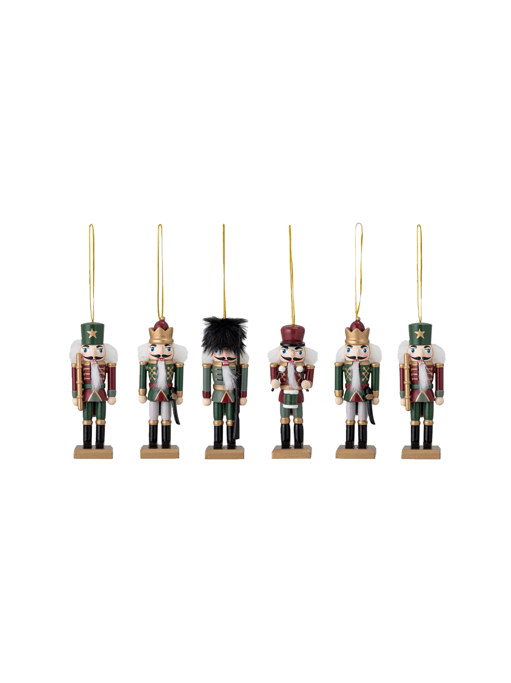 Zestaw drewnianych ozdób choinkowych Nikita Bloomingville BÉBÉ Concept