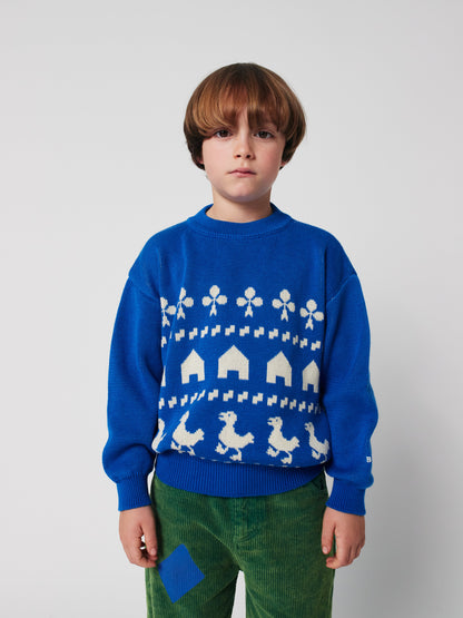 Farm jacquard jumper Kids Bobo Choses BÉBÉ Concept 