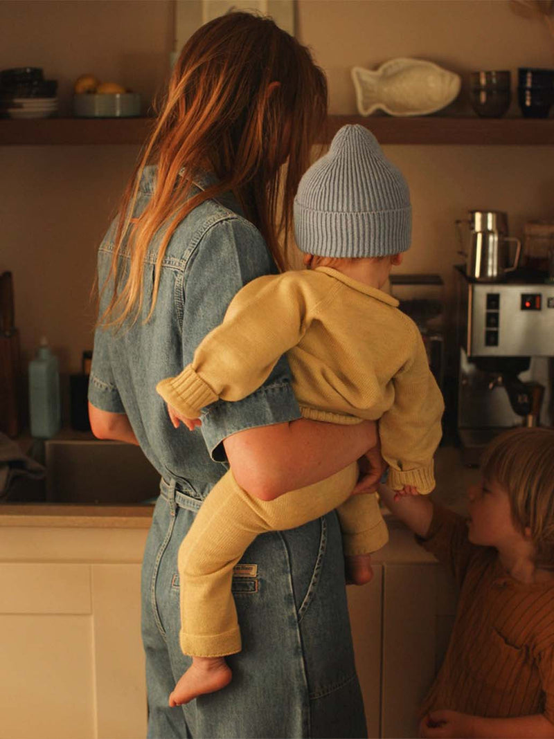 Bezszwowe spodenki z wełny merino Guido Hvid BÉBÉ Concept