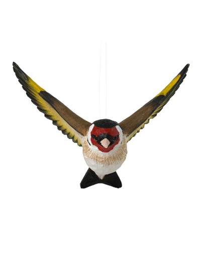 Drewniana dekoracyjna zawieszka Szczygieł Wildlife Garden BÉBÉ Concept 