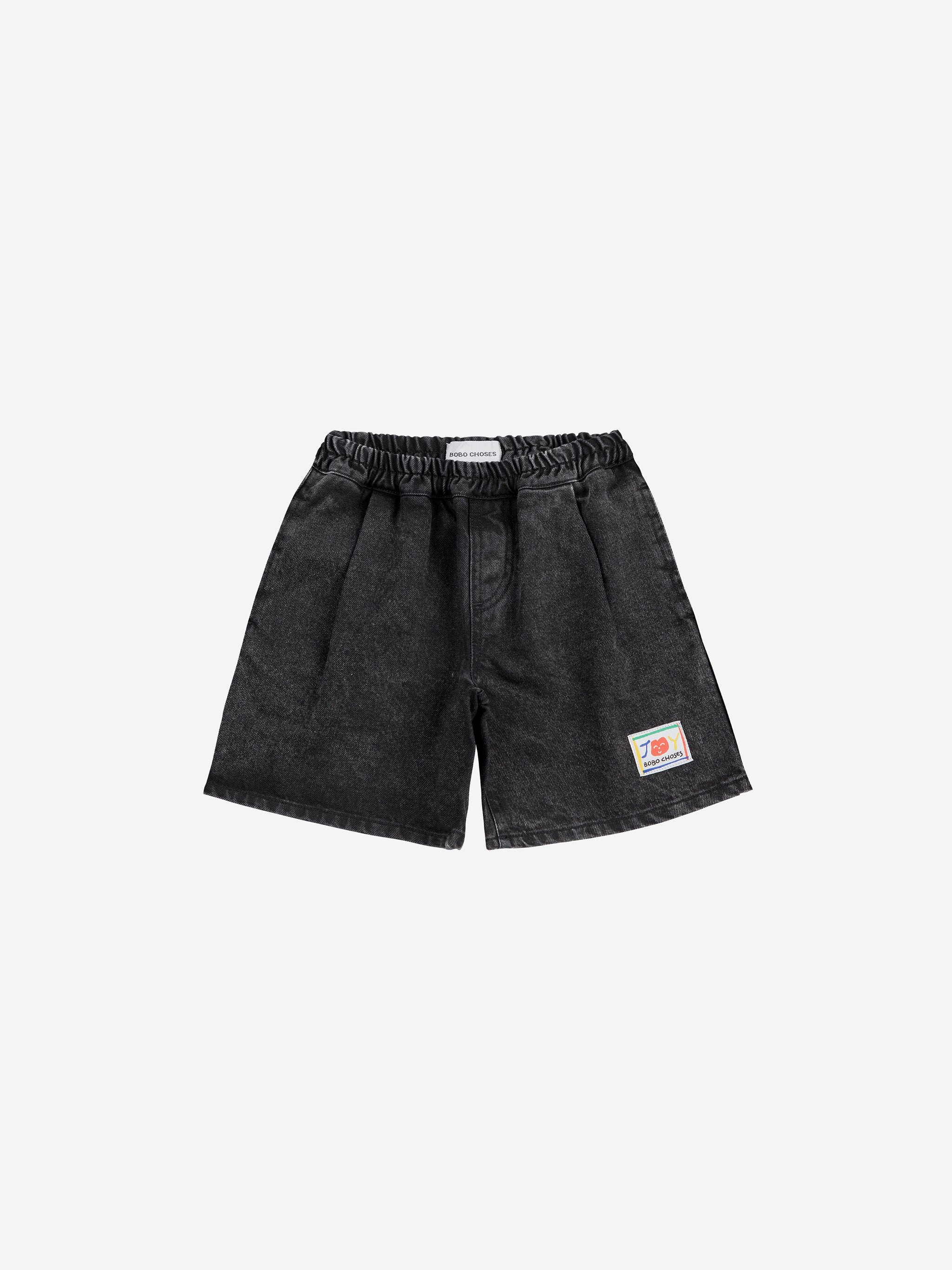 Spodenki Smiling black denim bermuda shorts Bobo Choses BÉBÉ Concept 