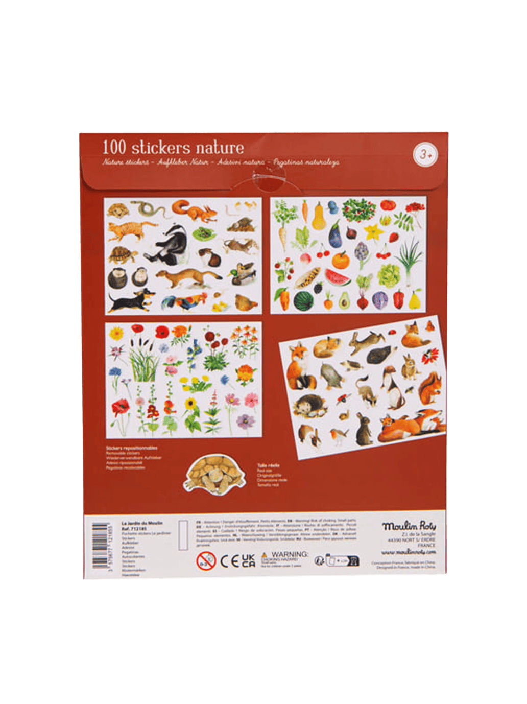 Zestaw arkuszy z naklejkami Nature Moulin Roty BÉBÉ Concept 