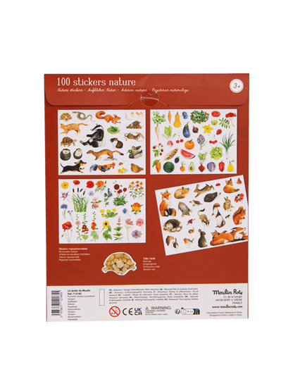 Zestaw arkuszy z naklejkami Nature Moulin Roty BÉBÉ Concept 