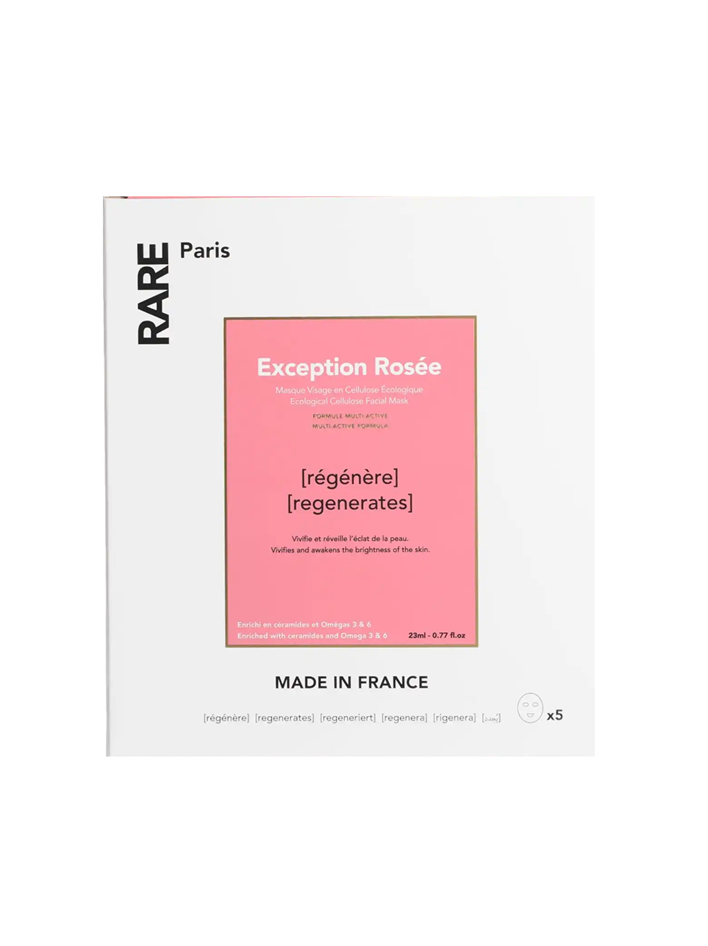 Regenerująca maska w płachcie - zestaw 5 szt Rare Paris BÉBÉ Concept 