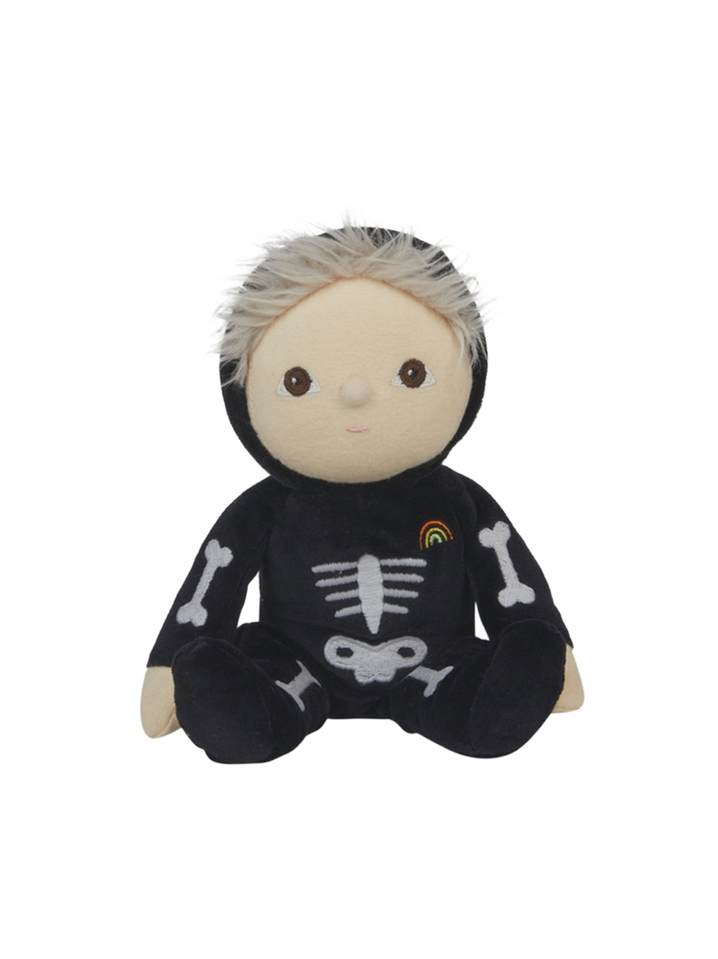 Miękka laleczka Dinky Dinkum Halloween Skeleton Olli Ella BÉBÉ Concept 