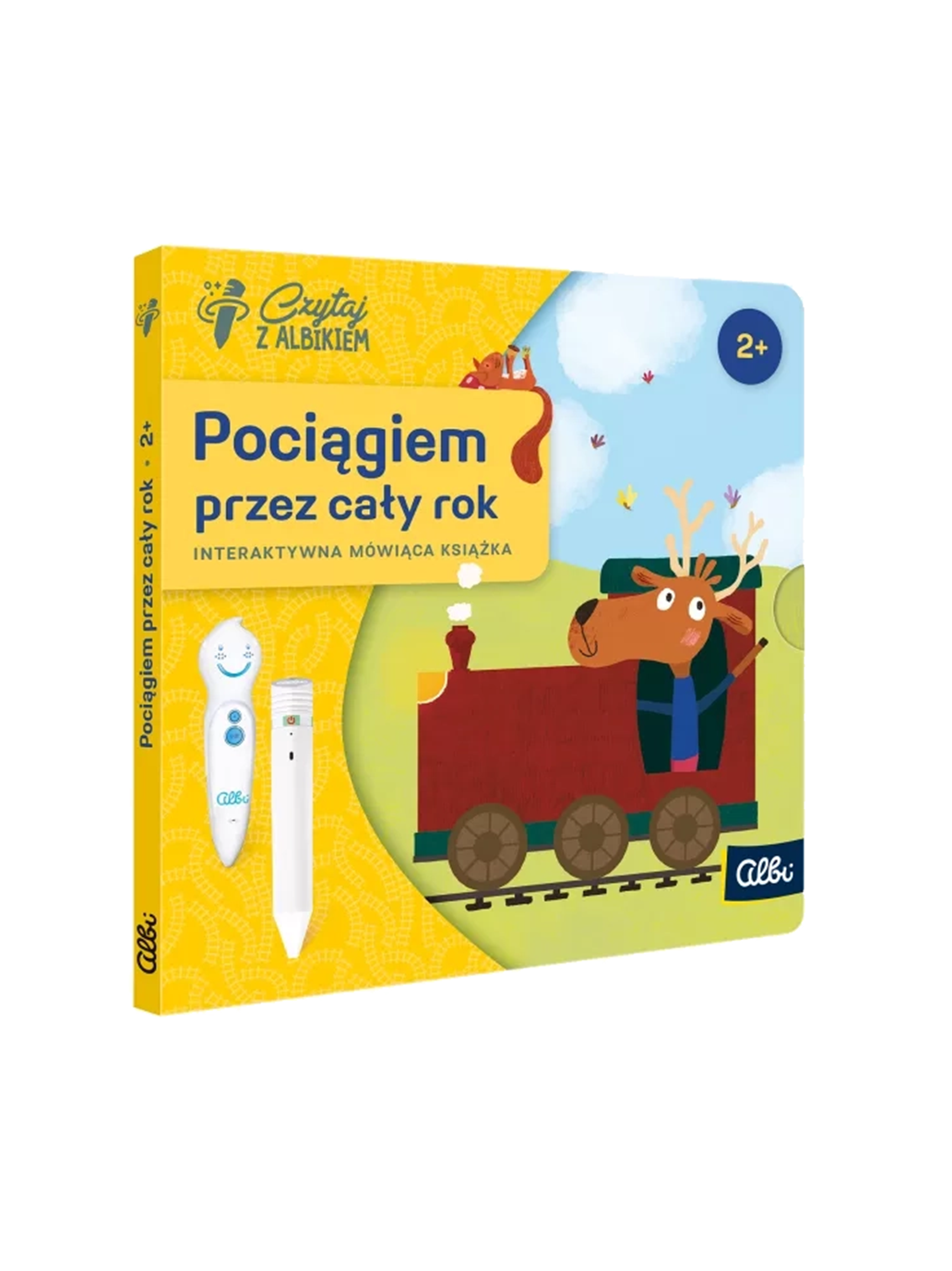 Pociągiem przez cały rok. Mini książka interaktywna Albi BÉBÉ Concept 