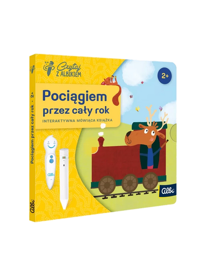 Pociągiem przez cały rok. Mini książka interaktywna Albi BÉBÉ Concept 