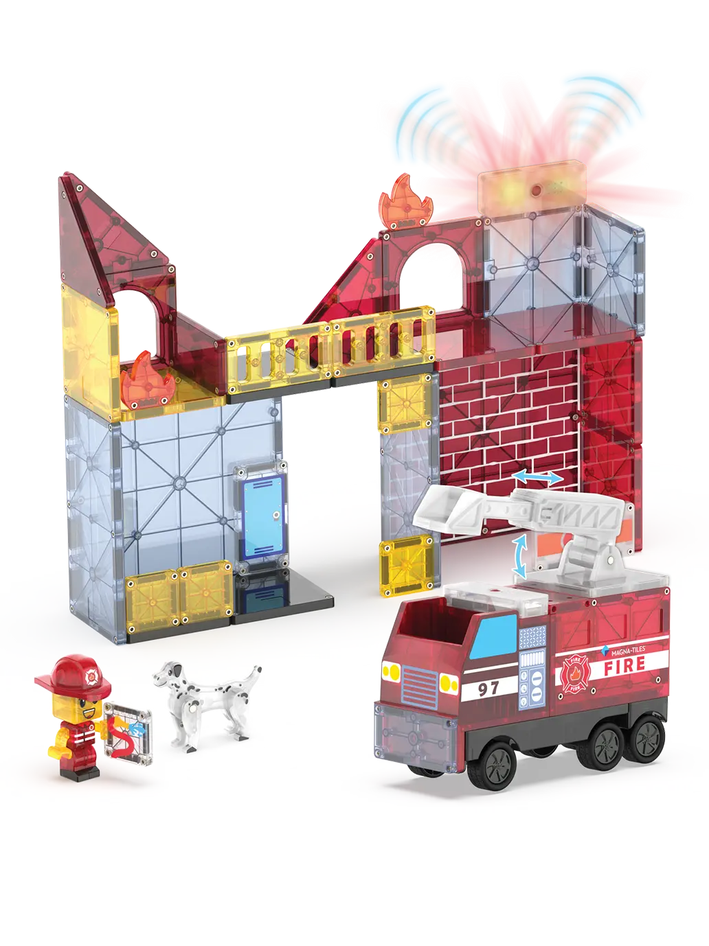 Klocki Magnetyczne Fire Station Magna-Tiles BÉBÉ Concept 