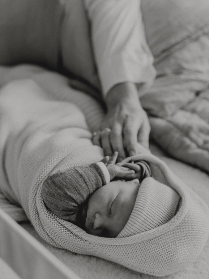 Kocyk - kokon niemowlęcy merino Hvid BÉBÉ Concept 