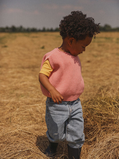 Kamizelka merino Harvey Hvid BÉBÉ Concept 