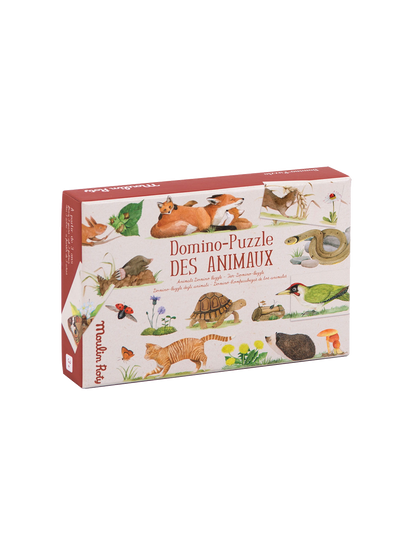 Gra zwierzęce domino Moulin Roty BÉBÉ Concept