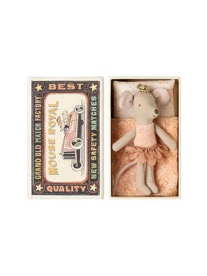 Myszka księżniczka w pudełku po zapałkach Maileg BÉBÉ Concept 