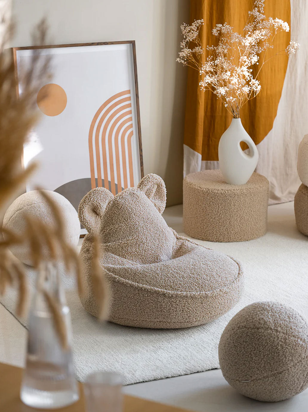 Fotel pufa dla dzieci Beanbag Bear Chair WigiWama BÉBÉ Concept 