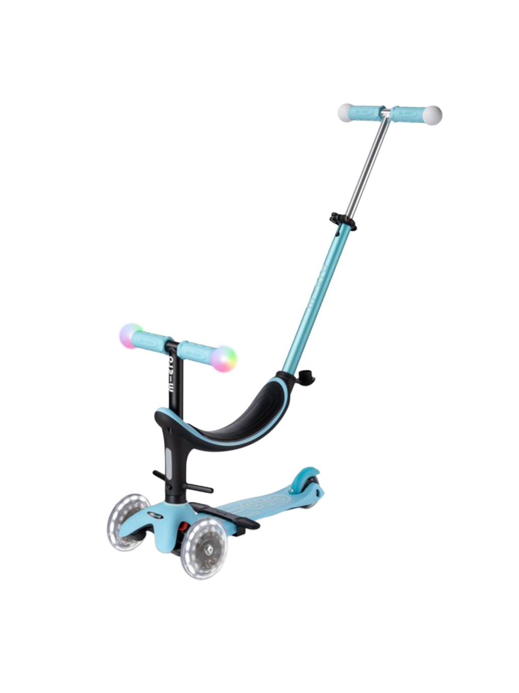 Hulajnoga Mini2Grow Deluxe Magic LED 4w1 Micro BÉBÉ Concept 