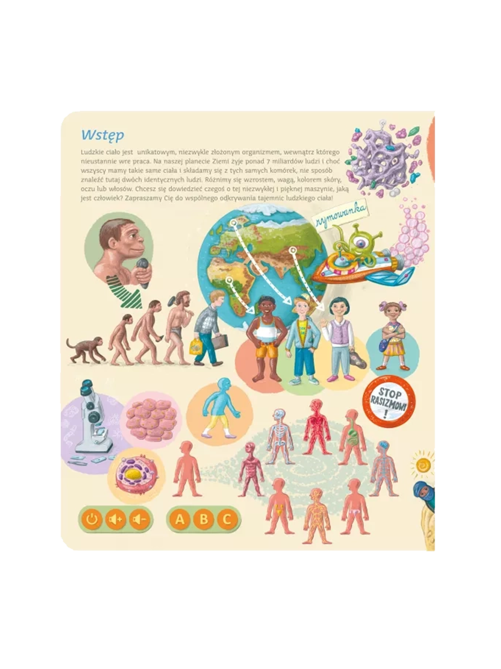 Ciało człowieka. Książka interaktywna Albi BÉBÉ Concept 