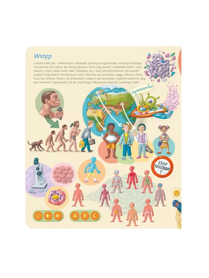 Ciało człowieka. Książka interaktywna Albi BÉBÉ Concept 