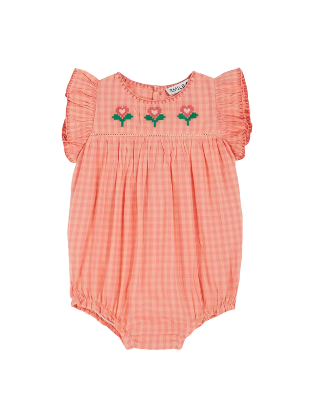 Rampers niemowlęcy z haftowanymi zdobieniami Emile et Ida BÉBÉ Concept 